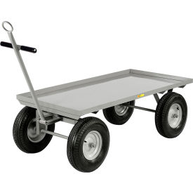 Heavy-Duty Wagon Truck with Lip Deck, 3000 lb Capacity, 49-1/2"L x 30"W, Gray
