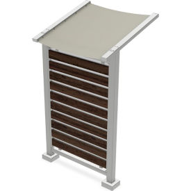Preserve Outdoor Collaboration Glassboard, Gray Awning, 62-1/4"W x 104-1/2"H