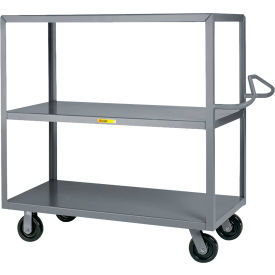 Shelf Truck with Ergonomic Handle & 3 Shelves, 53-1/2"L x 24"W x 45"H