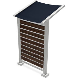 Preserve Outdoor Collaboration Glassboard, Navy Awning, 62-1/4"W x 104-1/2"H