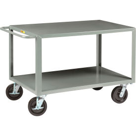 Extra-Heavy Duty Shelf Truck, 2 Shelves Flush, Position Lock, 77-1/2"Lx30"Wx36"H