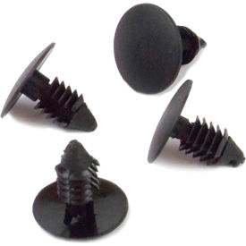 Bin Divider Clips For Perforated Flange, Black