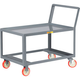 Low Deck Shelf Truck with Lip Shelves & Handle, 1200 lb. Cap., 63"L x 30"W x 36"H