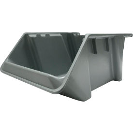 Tray SH1811-7 Fiberglass Stack & Nest Hopper Bin, 18"L x 11-3/8"W x7-5/8"H, Gray