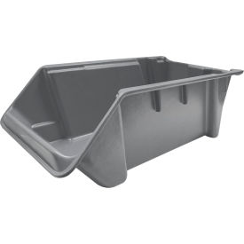 Fiberglass Stack & Nest Hopper Bin, 24"L x 11-3/8"W x7-7/8"H, Gray