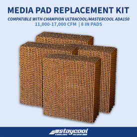 Cooling Media For Ultracool/Mastercool ADA150 Evap. Cooler, 48"W x 8"D x 46-3/4"H