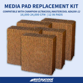 Cooling Media For Ultracool/Mastercool ADA200-12 Evap Cooler, 60"Wx12"Dx51-1/2"H