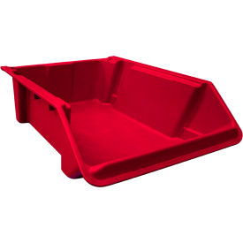 Tray SH2416-8 Fiberglass Stack & Nest Hopper Bin, 24-1/8"L x 16-5/16"W x 8"H, Red