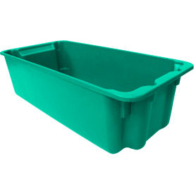 Fiberglass Nest & Stack Tote, 24-1/8"L x 11-3/8"W x 6-7/8"H, Green