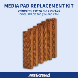 Cooling Media Set For Coolspace 500 Portable Evaporative Cooler, 72"W x 8"D x 60"H