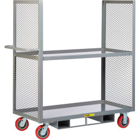 2-Sided Shelf Truck w/ 2 Lipped Shelves, 3600 lb. Cap, 53-1/2"L x 24"W x 58-1/2"H