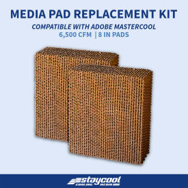 Cooling Media For 6500 CFM Evaporative Cooler, 40"W x 8"D x 28"H