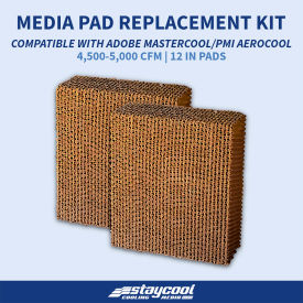 Cooling Media For Adobe Mastercool/PMI Aerocool Evaporative Cooler, 40"W x 12"D x 23"H