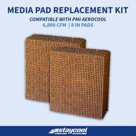 Cooling Media For Aerocool 6800 CFM Evaporative Cooler, 40"W x 8"D x 30"H