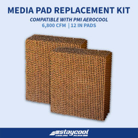 Cooling Media For Aerocool 6800 CFM Evaporative Cooler, 41"W x 12"D x 30"H
