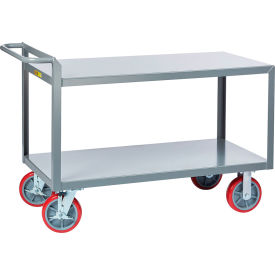 Merchandise Collector, 2 Shelves Flush, Wheel Break, 77-1/2"L x 30"W x 36"H