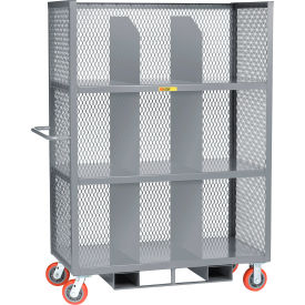 Forkliftable Order Picking Truck w/Shelf Dividers & 3 Shelves, 53-1/2"Lx30"Wx69"H