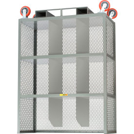 Forkliftable Order Picking Truck w/Shelf Dividers & 3 Shelves, 48"L x 30"W x 69"H
