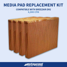 Cooling Media For Breezaire EM1 Evaporative Cooler, 31-1/2"W x 3-1/2"D x 17"H