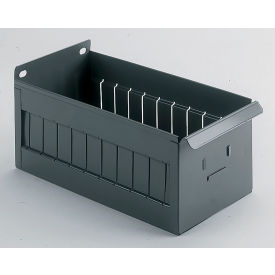 Shelf Box, 5-1/2"W x 16-7/8"D x 4-5/8"H, Dark Gray