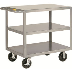 Heavy-Duty Shelf Truck, 3 Shelves Flush, 3600 lb. Cap., 77-1/2"L x 30"W x 36"H