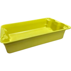 Fiberglass Nest & Stack Tote, 24-5/16"L x 14-13/16"W x 5-1/8"H, Yellow