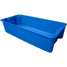 Fiberglass Nest & Stack Tote, 29-5/8"L x 13-13/16"W x 7"H, Blue