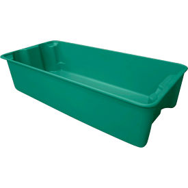 Tray Plexton Fiberglass Nest & Stack Tote, 29-5/8"L x 13-13/16"W x 7"H, Green