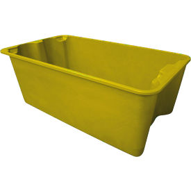 Fiberglass Nest & Stack Tote, 30-5/8"L x 16-7/8"W x 11-1/8"H, Yellow