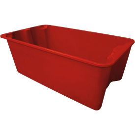 Fiberglass Nest & Stack Tote, 30-5/8"L x 16-7/8"W x 11-1/8"H, Red