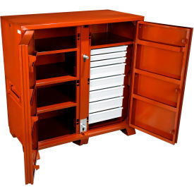 2-Door Drawer Cabinet, 58.7 Cu. Ft., Brown