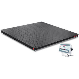 Defender 5000 Floor Scale, Black Painted Steel Platform with LCD, 5000 lb x 1 lb