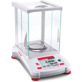 AX124/E Adventurer Analytical Balance, 120g Capacity, 0.1mg Readability, 100-240 VAC