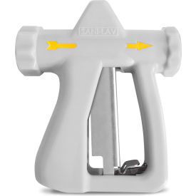 Ergonomic Hot Water Spray Nozzle with 3/4" GHT Inlet, White