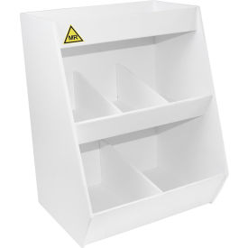 MRI Lab Storage Shelf with 5 Bins, 12"W x 10-1/4"D x 15-7/8"H