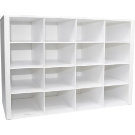 Safety Glass Holder with 16 Compartments, 18"W x 8-1/2"D x 12-3/8"H