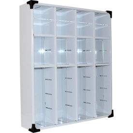 Wall Mounted Medical Suture Cubby, 22-1/2"W x 5-1/8"D x 25-3/4"H