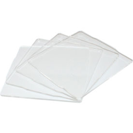 Suture Wall Cubby with 4 Clear Horizontal Dividers, 5"W x 1/2"D x 2"H