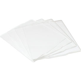 Suture Wall Cubby with 4 Tall Clear Vertical Dividers, 6"W x 5"D x 1/2"H