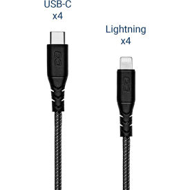 KwikBoost Cable Bundle, 4 Lightning, 4 USB-C