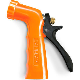 Low-Flow Small-Sized Spray Nozzle w/ 3/4" GHT Inlet & GHT Threaded Tip, Safety Orange