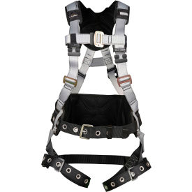Defender Harness Waist Pad, Pass-Through Chest, Tongue-Buckle Legs, 3-D, XL/XXL
