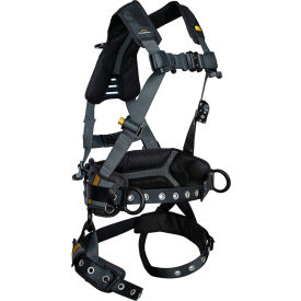 Defender Ultra+ Full Body Harness with Waist Pad, Tongue-Buckle Legs, 3 D-Ring, XS/S