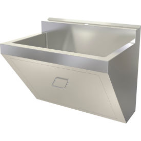 Wall Mount Surgeon Scrub Sink with Single 7/8" Faucet Hole Only