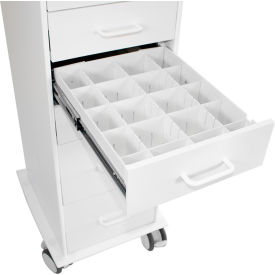 Adjustable Drawer Divider, 15-3/8"W x 11-1/2"D, White