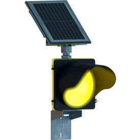 BlinkerBeacon 24/7, Self Contained, 12" Amber LED, 9-Wire, 12"W x 12"H, Yellow