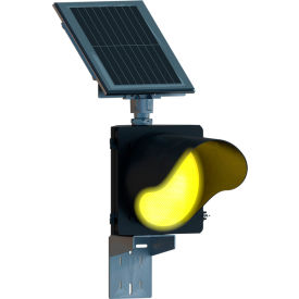 BlinkerBeacon 24/7, Self Contained, 12" Amber LED, 9-Wire, 12"W x 12"H, Black