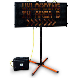 Instalert 24 Bundle, Incld Portable Post, USB, Powercase 36, 24"W x 60"H, Black