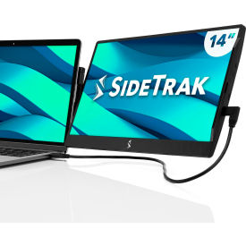 V2 Swivel HD 14" Attachable Portable Monitor, Black