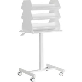Adjustable 2-Sided Suture Stand Companion Cart, 24"L x 19-1/2"W x 61-1/2"H, White